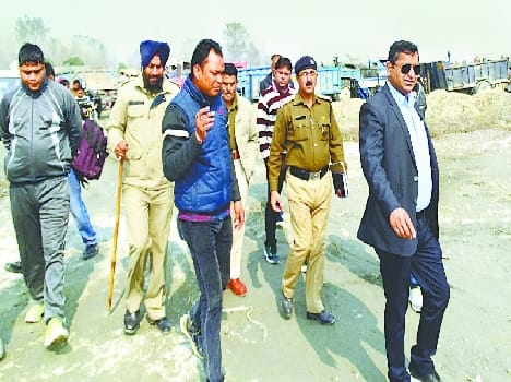 Ammunition without registering mining, trampled